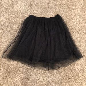 Black Tulle Skirt
